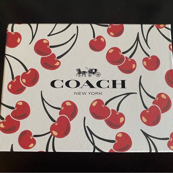 Coach Heart Coin Purse with Cherry Design NWT - Picture 10 of 10